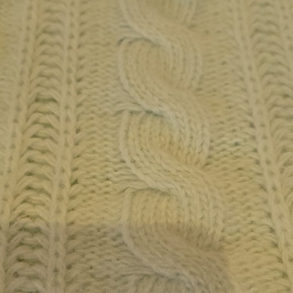 Topshop Mint Green Cablknit Infinity Scarf - Picture 2 of 7